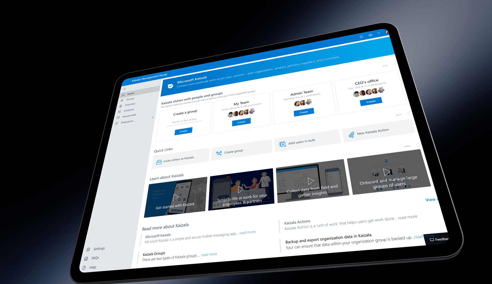 Microsoft — Making enterprise group creation simpler