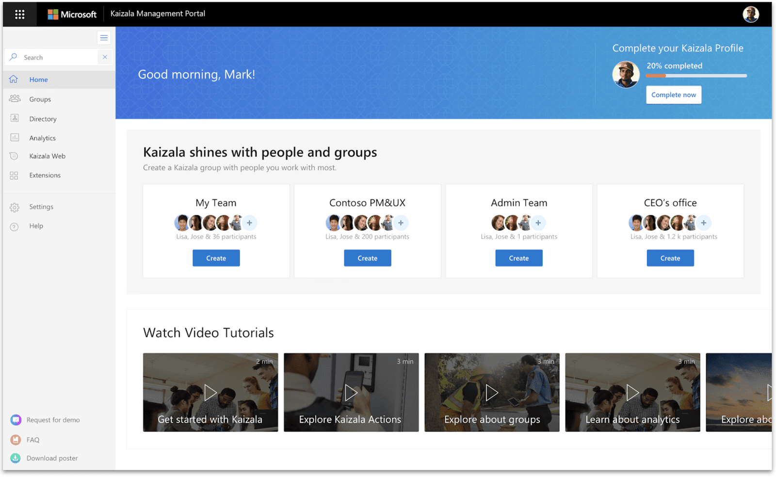 Microsoft — project detail